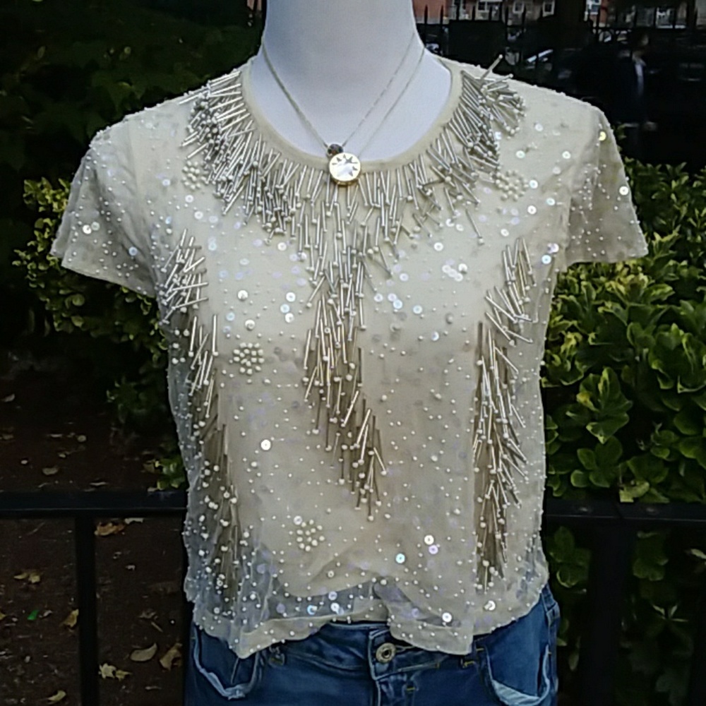 Zara sequined top
